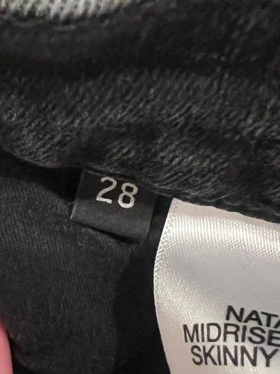 Hudson Natalie Midrise Super Skinny Ankle | Size 28 | Black Denim | Like New - Picture 12 of 15